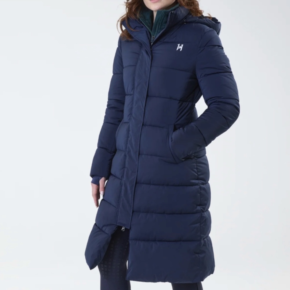 Horseware Ireland Verve Winter Equestrian Coat in Navy, Size Medium